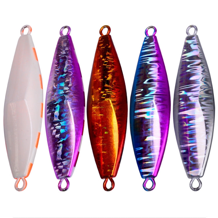 PROBEROS LF124 Deep Sea Iron Plate Lead Fish Fishing Lure Slow Sinking Rocking Luminous Boat Fishing Bait, 30g, 40g, 60g, 80g, 100g, 120g