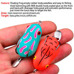 PROBEROS FR039 Mini Thunderfrog Lure Simulation Soft Bait Blackfish Fishing Lure, 7g/4.5cm