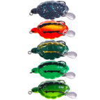 5colors /Set HENGJIA FO016 Lua Thunder Brogue Dummy Bait Turtle Sequins Fishing Bait, 5.7cm 11.7g