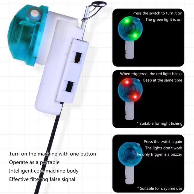 Night Fishing Electronic Rod Tip Light Rod Tip Sound and Light Sensor Light