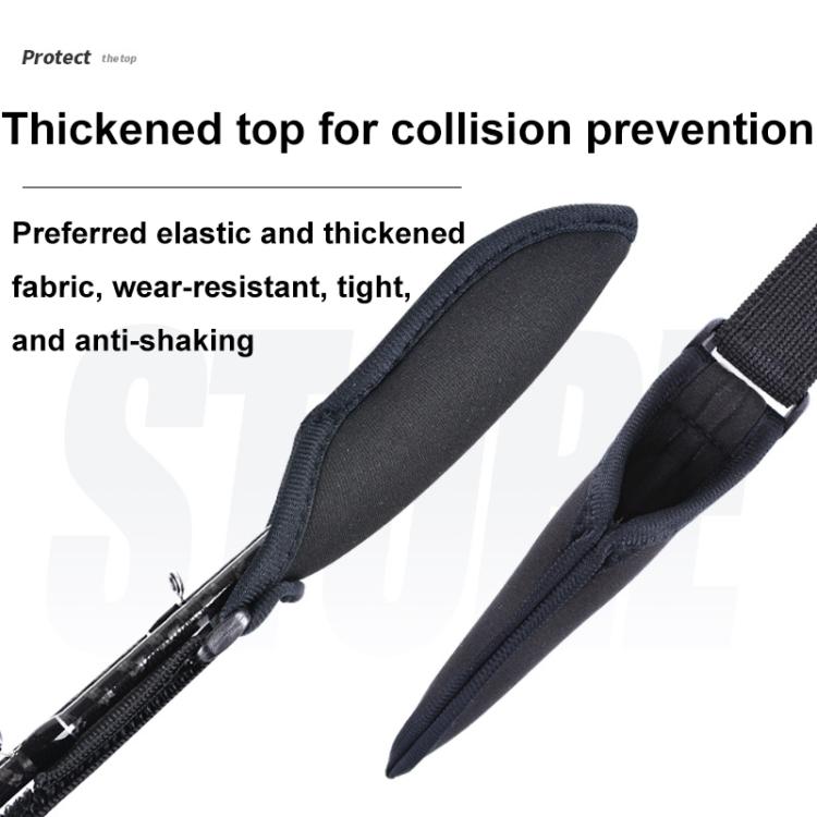 Adjustable High-elastic Fishing Rod Strap Lure Rod Strap Fishing Rod Protective Cover, 59-130cm without Straps, 59-130cm with Straps, 40-75cm without Straps