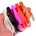 PROBEROS DW6123 10cm-4.8g Simulated Squid Soft Bait Sea Fishing Octopus False Lure, 5pcs / Pack