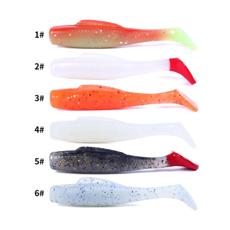 HENGJIA 6pcs / Box Outdoor Fishing Floating Soft Bait 8cm-5g Bionic False Lure, 1#, 2#, 3#, 4#, 5#, 6#