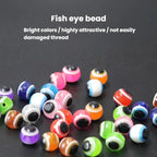 250pcs Fishing Eye Bead Fishing Bait Fish Clip Accessories, 6mm, 8mm, 10mm, 12mm