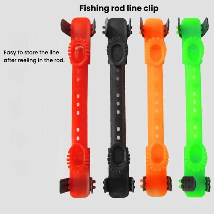 10pcs Fishing Rod Quick Line Retractor Fishing Rod Line Clip Winder