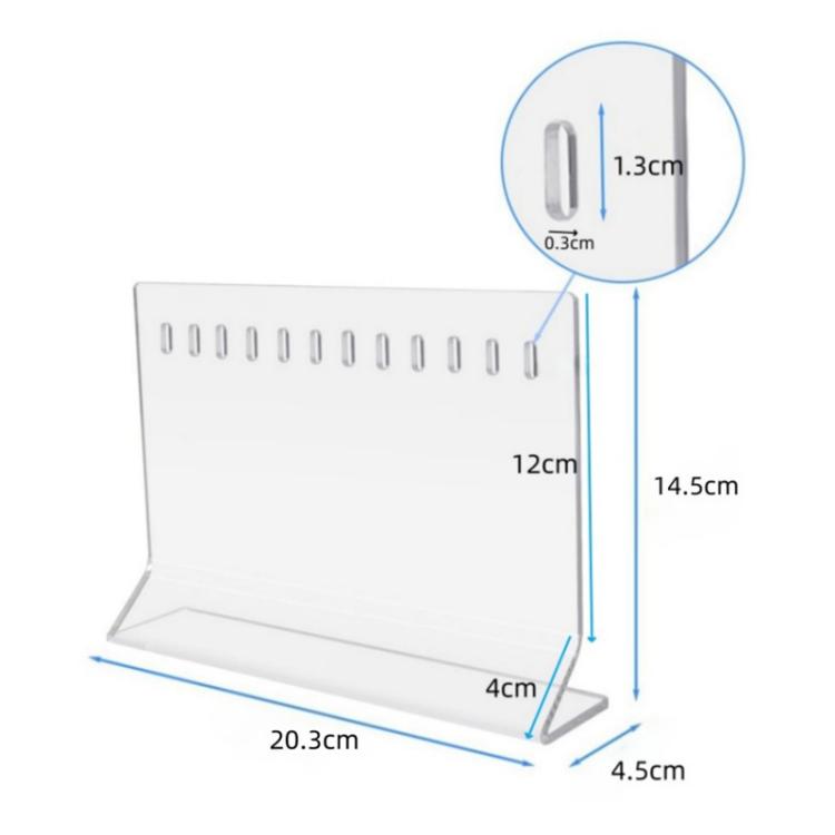 10-Hole Acrylic Fishing Lure Display Stand Lure Accessories Organizer, YX220