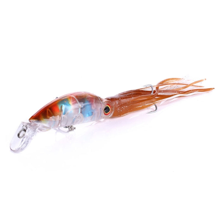 HENGJIA JIZ002 10cm/16.6g 8 PCS Big Octopus Squid Shaped Hard Baits Long Shot Fishing Lures Tackle Baits Fit Sea Fishing and Freshwater Fishing,Bagged, 8 PCS
