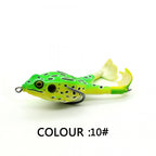 Topwater Fishing Lure Double Propeller Frog Soft