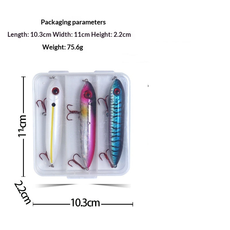 Lifelike Floating Pencil Fishing Lure With Fish Eyes