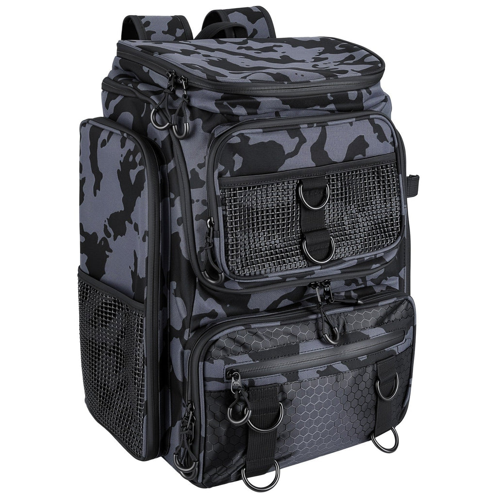 Fishing Backpack 42L with Rod Holders & 16 Pockets