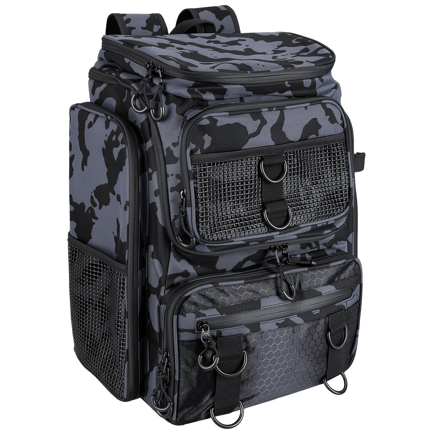 Fishing Backpack 42L with Rod Holders & 16 Pockets