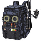 Fishing Backpack 42L with Rod Holders & 16 Pockets