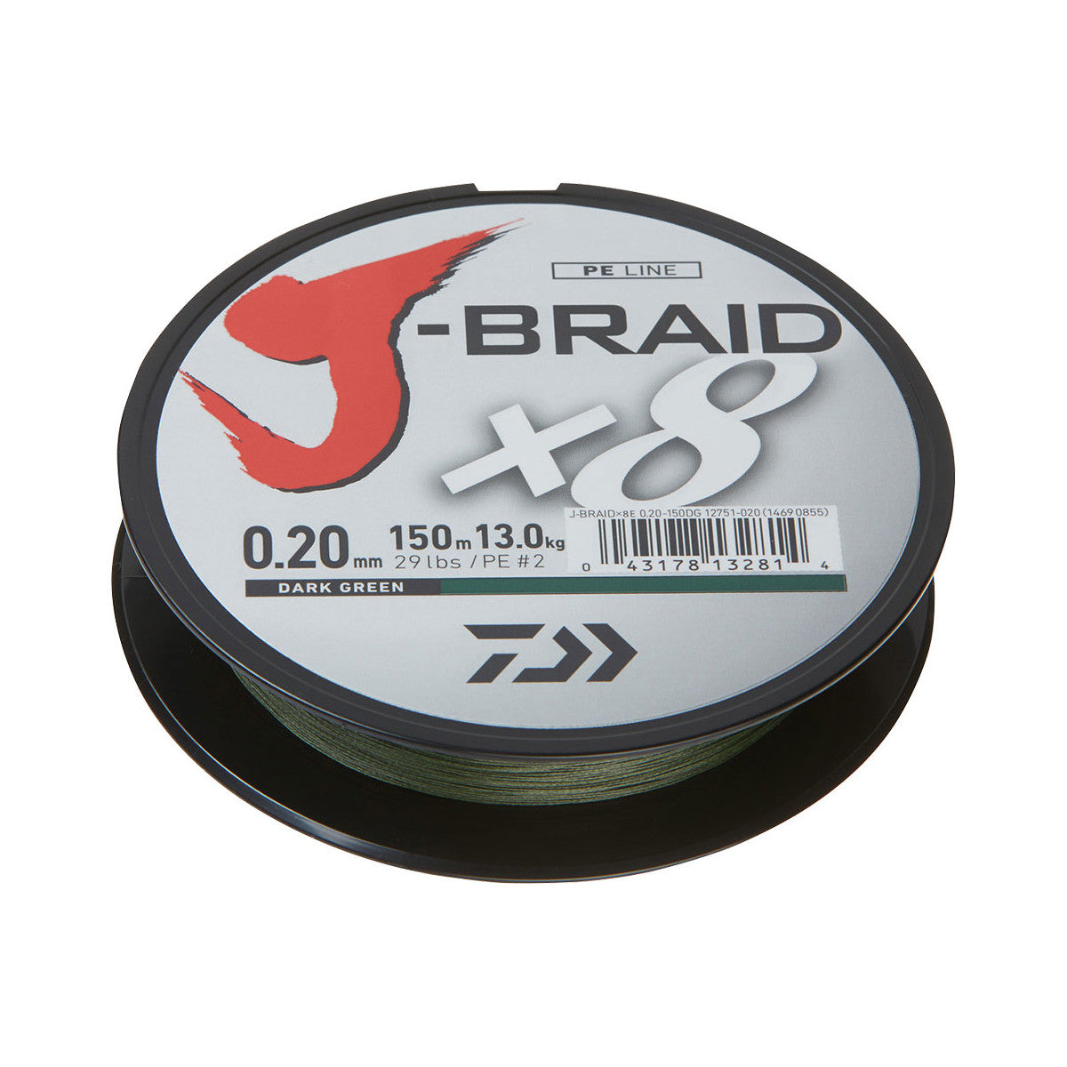 DAIWA J-BRAID X8 DARK GREEN